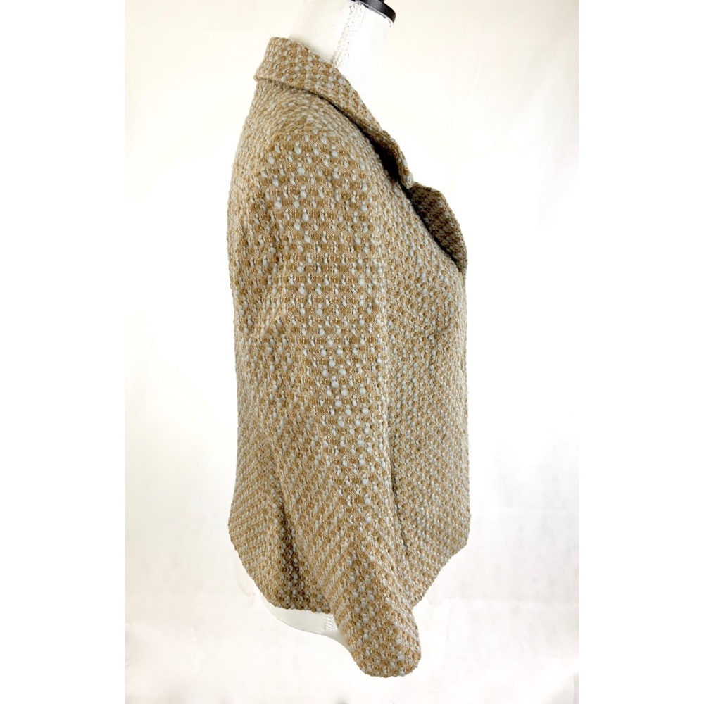 ANN TAYLOR Tweed Wool Button Front Blazer - Picture 3 of 5